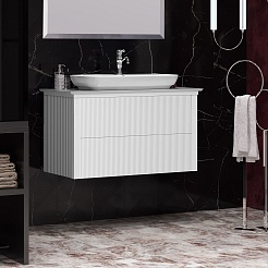 Opadiris Мебель для ванной Рубинно 90 Nova подвесная белая – фотография-4